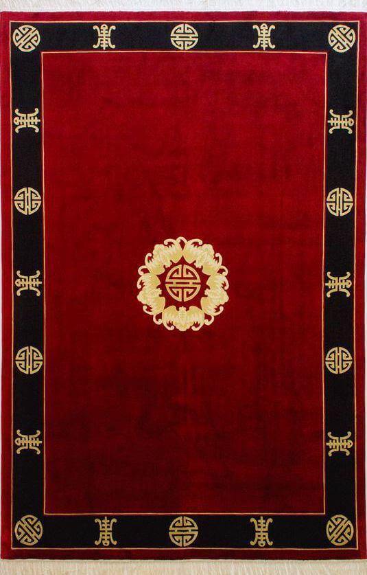 五福捧寿经典中国地毯